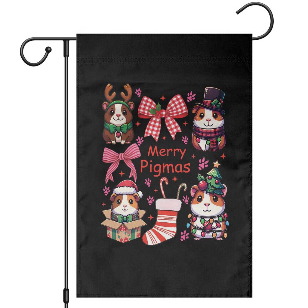 Merry Pigmas Garden Flag Funny Guinea Pig Cavy Lover Holiday Gift - Wonder Print Shop