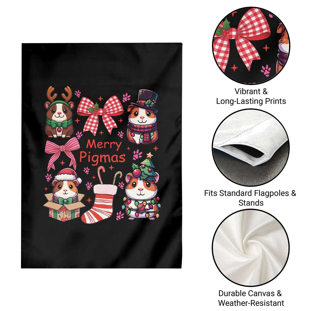 Merry Pigmas Garden Flag Funny Guinea Pig Cavy Lover Holiday Gift - Wonder Print Shop