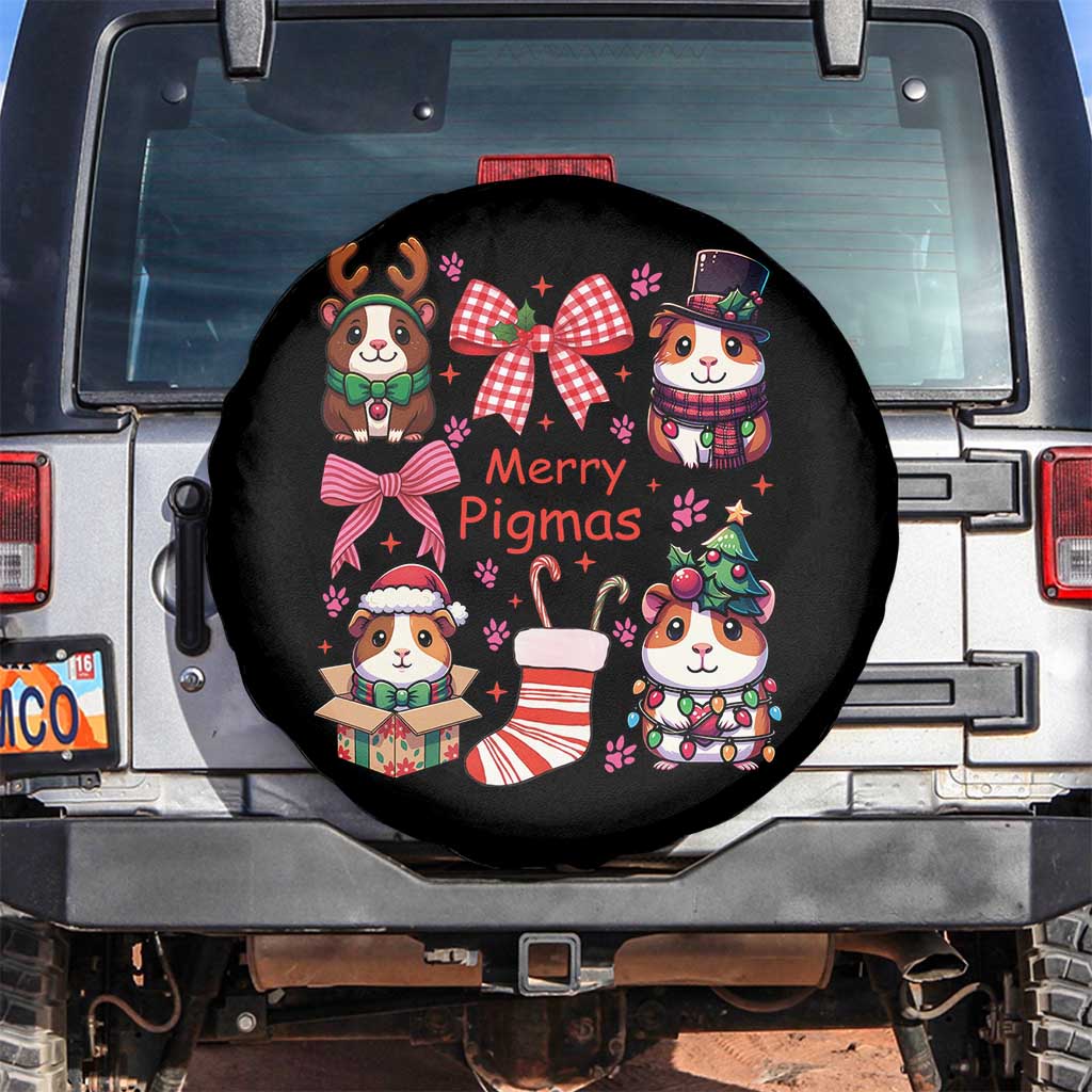 Merry Pigmas Spare Tire Cover Funny Guinea Pig Cavy Lover Holiday Gift - Wonder Print Shop