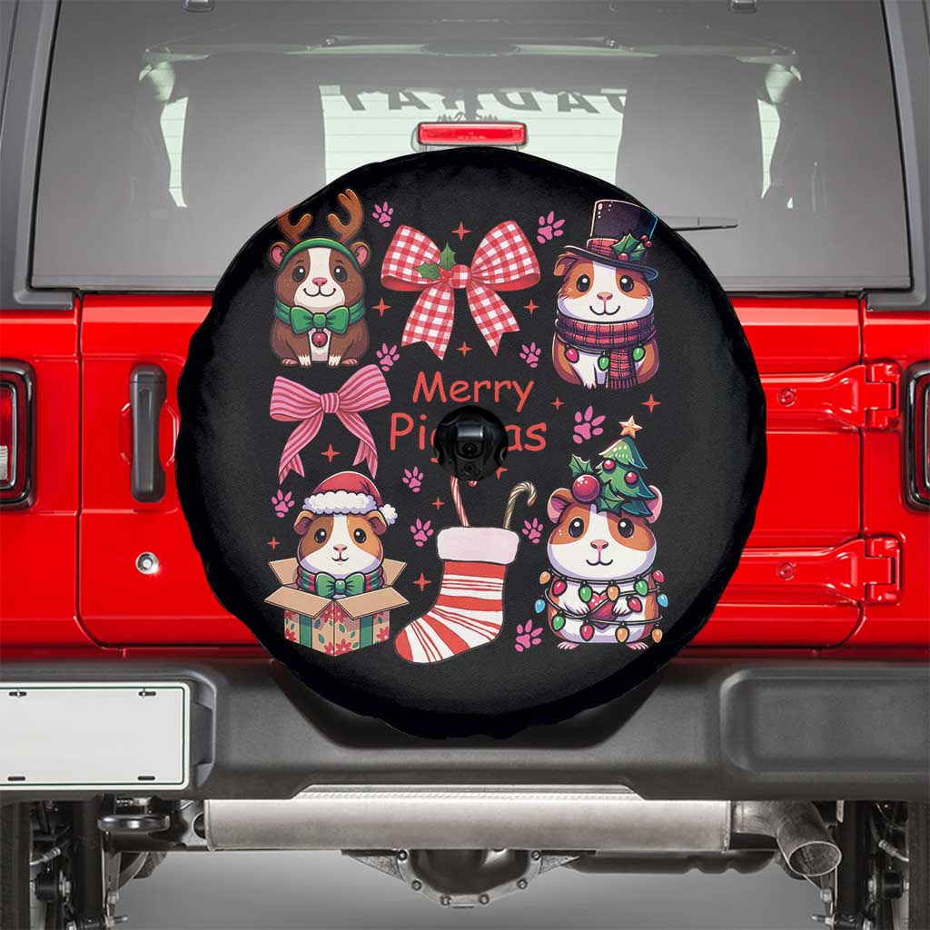 Merry Pigmas Spare Tire Cover Funny Guinea Pig Cavy Lover Holiday Gift - Wonder Print Shop