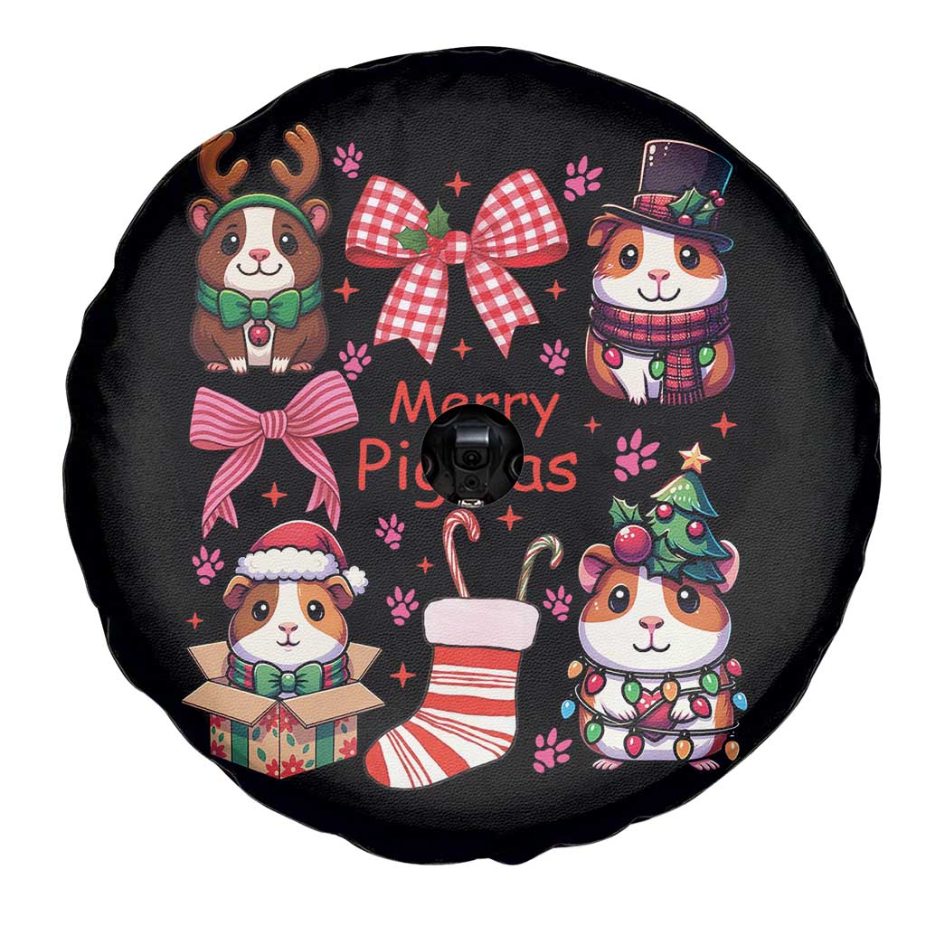 Merry Pigmas Spare Tire Cover Funny Guinea Pig Cavy Lover Holiday Gift - Wonder Print Shop