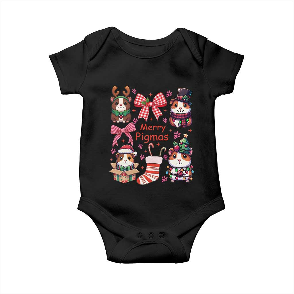Merry Pigmas Baby Onesie Funny Guinea Pig Cavy Lover Holiday Gift - Wonder Print Shop
