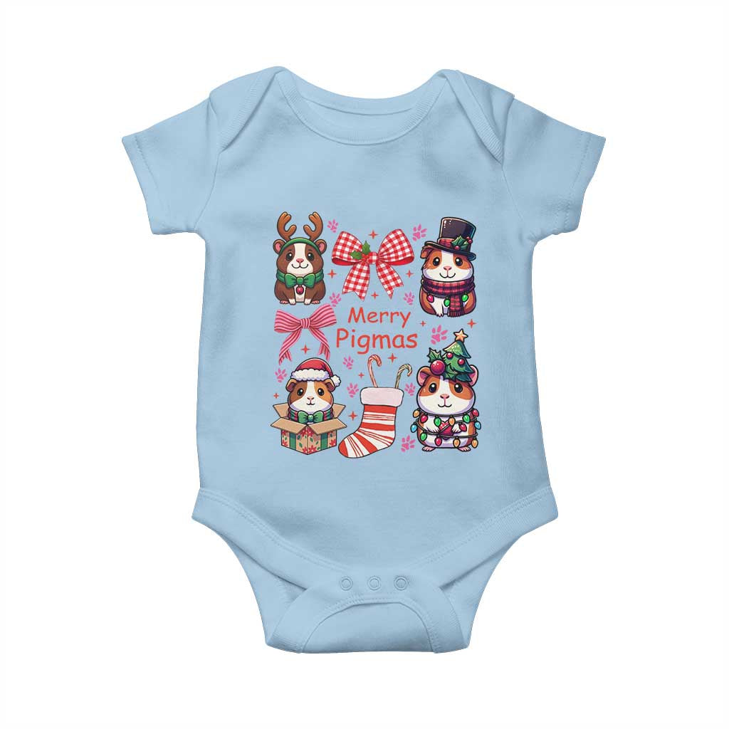 Merry Pigmas Baby Onesie Funny Guinea Pig Cavy Lover Holiday Gift - Wonder Print Shop