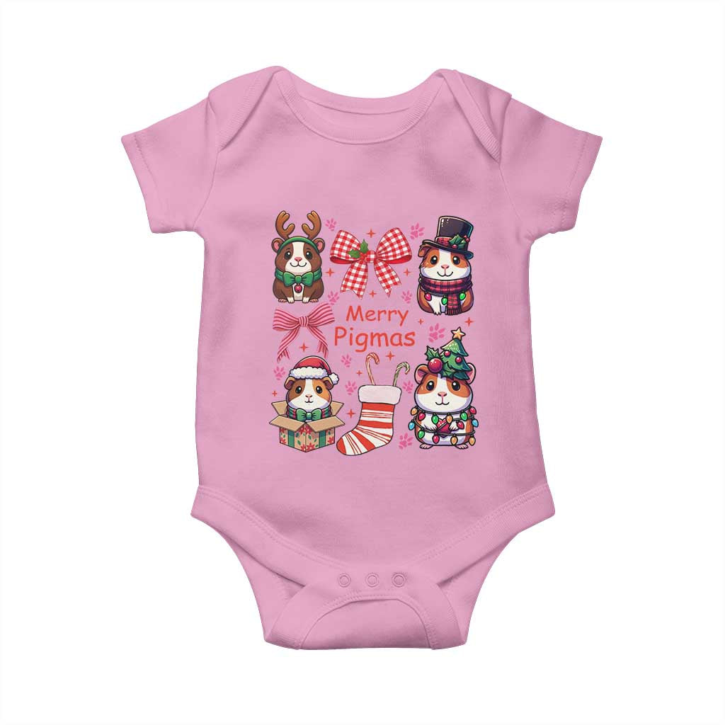 Merry Pigmas Baby Onesie Funny Guinea Pig Cavy Lover Holiday Gift - Wonder Print Shop