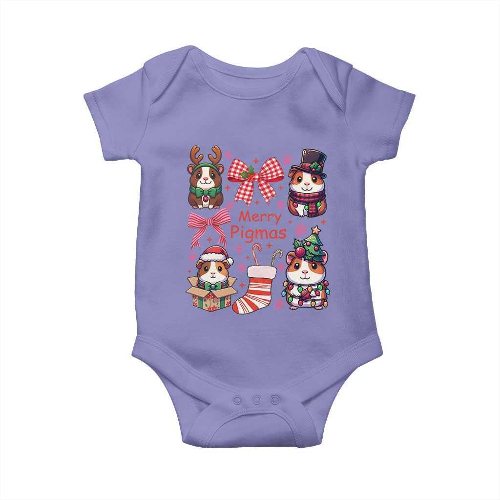 Merry Pigmas Baby Onesie Funny Guinea Pig Cavy Lover Holiday Gift - Wonder Print Shop