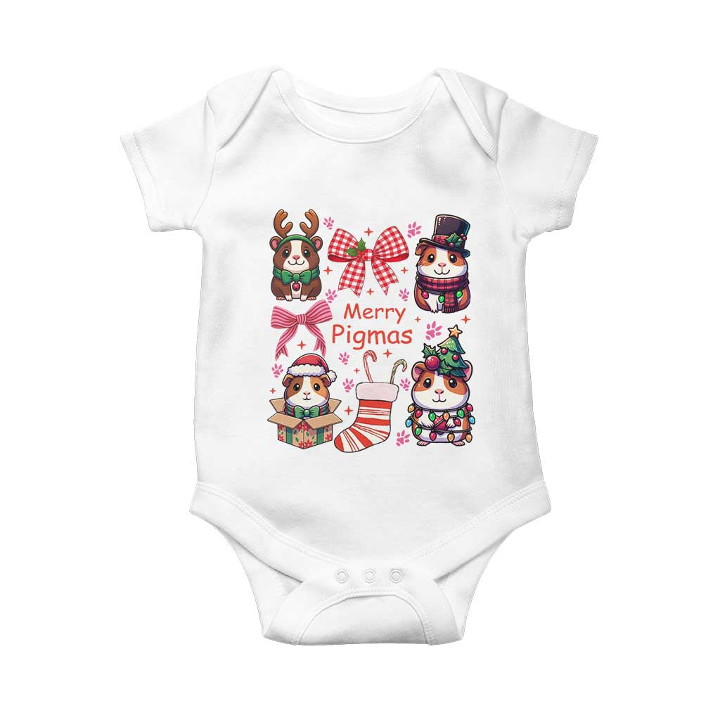 Merry Pigmas Baby Onesie Funny Guinea Pig Cavy Lover Holiday Gift - Wonder Print Shop