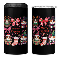 Merry Pigmas 4 in 1 Can Cooler Tumbler Funny Guinea Pig Cavy Lover Holiday Gift - Wonder Print Shop