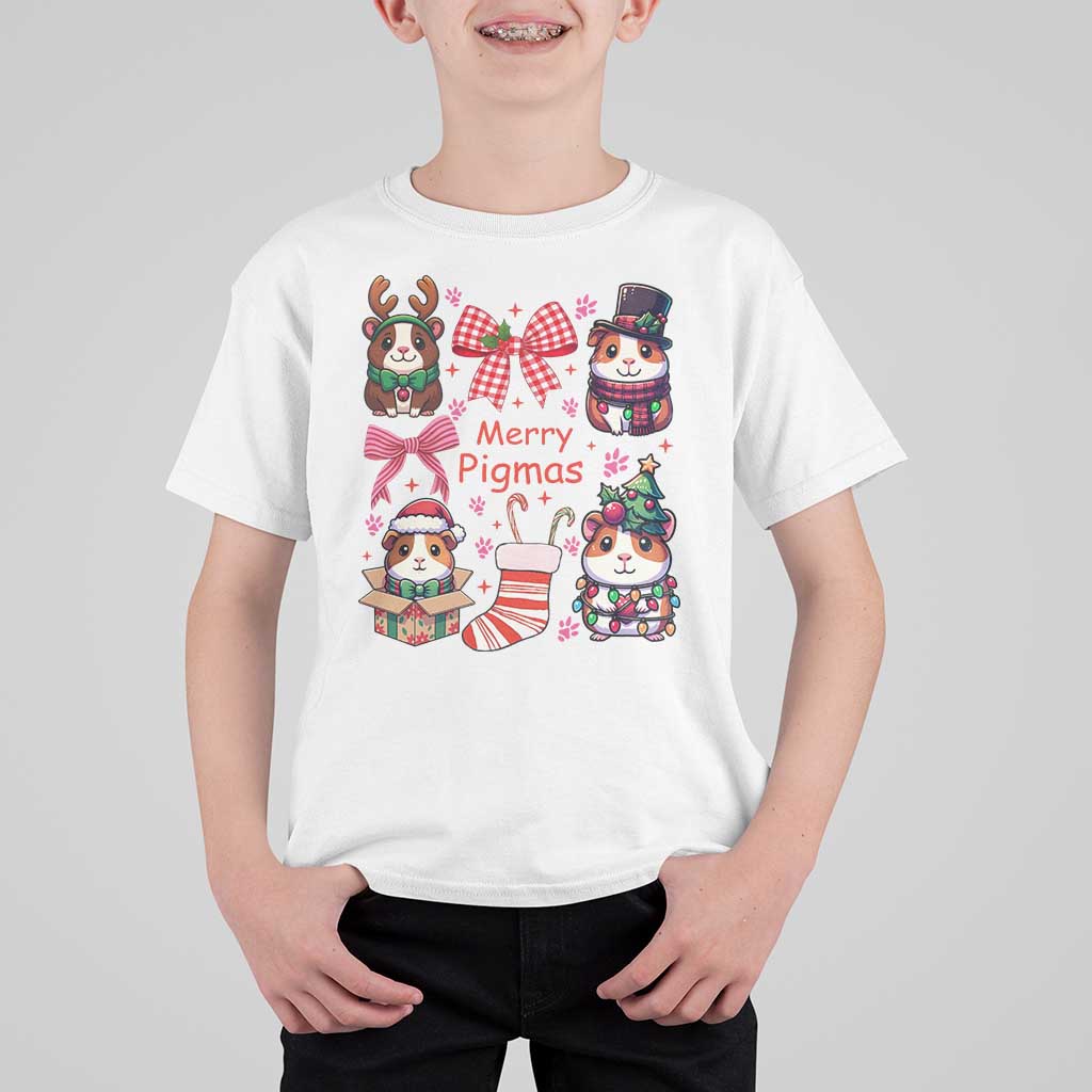 Merry Pigmas T Shirt For Kid Funny Guinea Pig Cavy Lover Holiday Gift - Wonder Print Shop