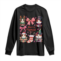 Merry Pigmas Long Sleeve Shirt Funny Guinea Pig Cavy Lover Holiday Gift - Wonder Print Shop