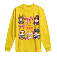 Merry Pigmas Long Sleeve Shirt Funny Guinea Pig Cavy Lover Holiday Gift - Wonder Print Shop
