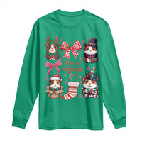 Merry Pigmas Long Sleeve Shirt Funny Guinea Pig Cavy Lover Holiday Gift - Wonder Print Shop