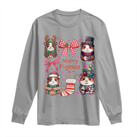 Merry Pigmas Long Sleeve Shirt Funny Guinea Pig Cavy Lover Holiday Gift - Wonder Print Shop