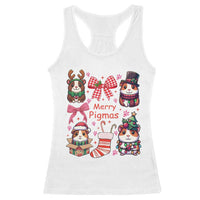 Merry Pigmas Racerback Tank Top Funny Guinea Pig Cavy Lover Holiday Gift - Wonder Print Shop