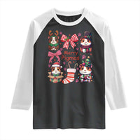 Merry Pigmas Raglan Shirt Funny Guinea Pig Cavy Lover Holiday Gift - Wonder Print Shop