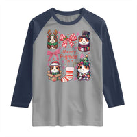 Merry Pigmas Raglan Shirt Funny Guinea Pig Cavy Lover Holiday Gift - Wonder Print Shop