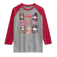 Merry Pigmas Raglan Shirt Funny Guinea Pig Cavy Lover Holiday Gift - Wonder Print Shop