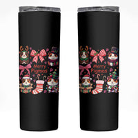 Merry Pigmas Skinny Tumbler Funny Guinea Pig Cavy Lover Holiday Gift - Wonder Print Shop