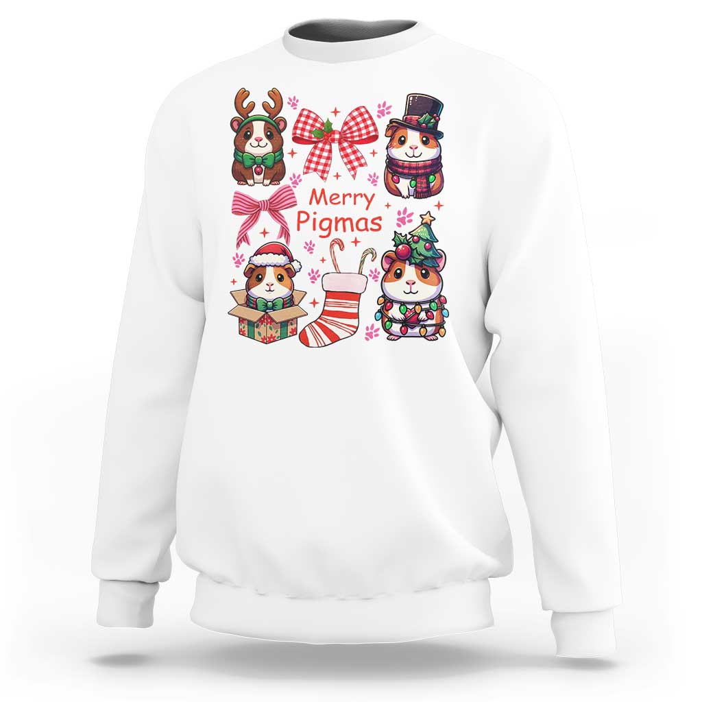 Merry Pigmas Sweatshirt Funny Guinea Pig Cavy Lover Holiday Gift - Wonder Print Shop