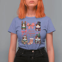 Merry Pigmas T Shirt For Women Funny Guinea Pig Cavy Lover Holiday Gift - Wonder Print Shop