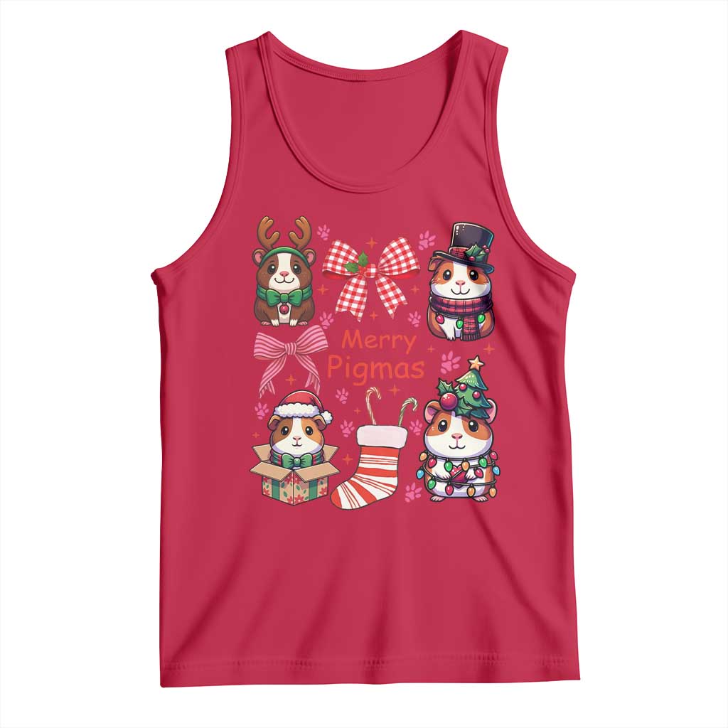 Merry Pigmas Tank Top Funny Guinea Pig Cavy Lover Holiday Gift - Wonder Print Shop