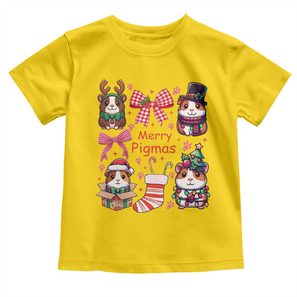 Merry Pigmas Toddler T Shirt Funny Guinea Pig Cavy Lover Holiday Gift - Wonder Print Shop
