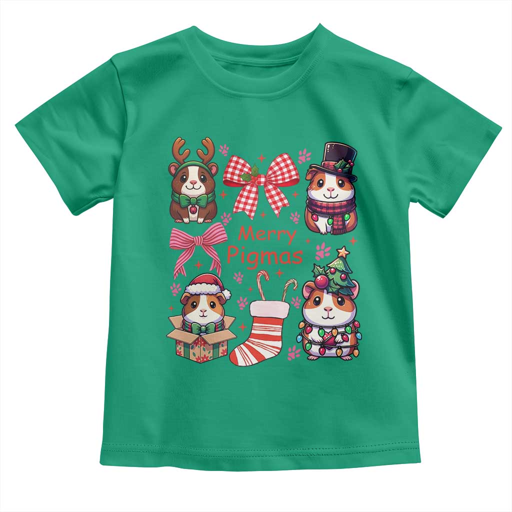 Merry Pigmas Toddler T Shirt Funny Guinea Pig Cavy Lover Holiday Gift - Wonder Print Shop