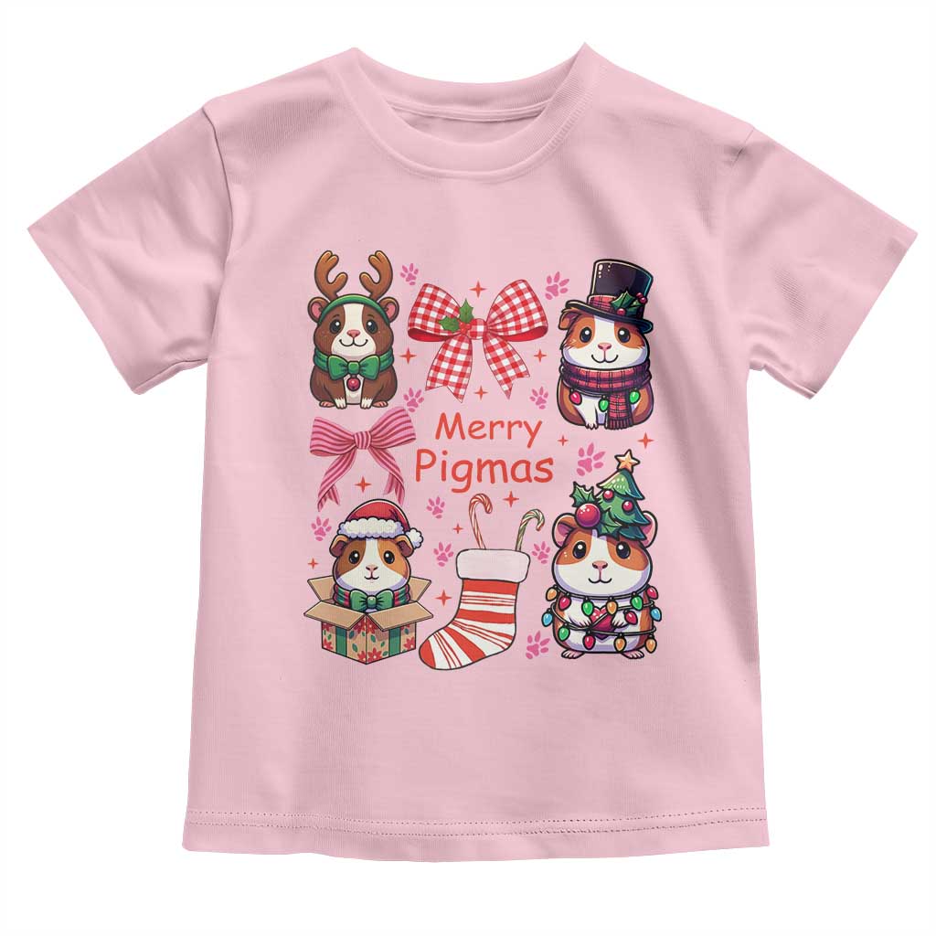 Merry Pigmas Toddler T Shirt Funny Guinea Pig Cavy Lover Holiday Gift - Wonder Print Shop