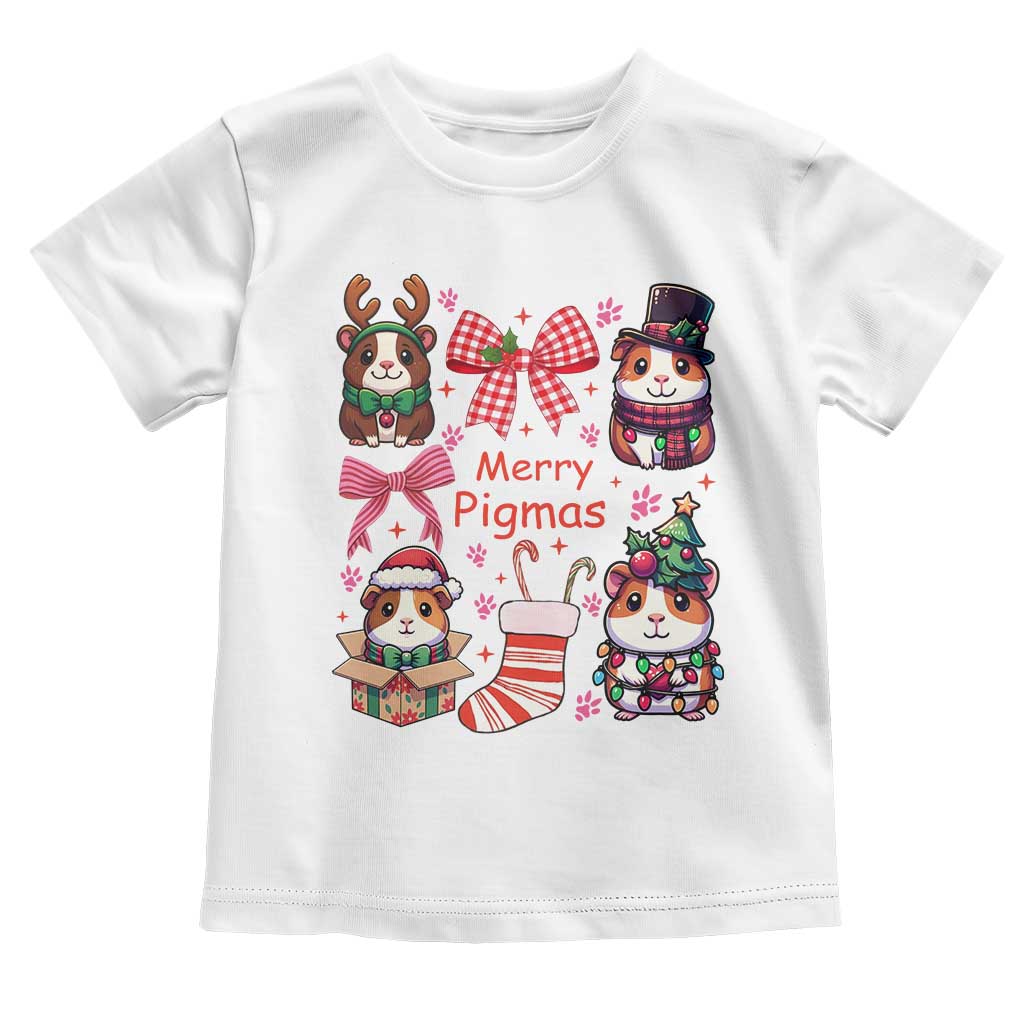 Merry Pigmas Toddler T Shirt Funny Guinea Pig Cavy Lover Holiday Gift - Wonder Print Shop