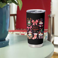 Merry Pigmas Tumbler Cup Funny Guinea Pig Cavy Lover Holiday Gift - Wonder Print Shop
