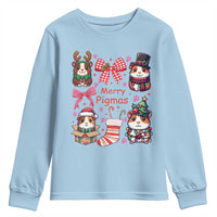 Merry Pigmas Youth Sweatshirt Funny Guinea Pig Cavy Lover Holiday Gift - Wonder Print Shop