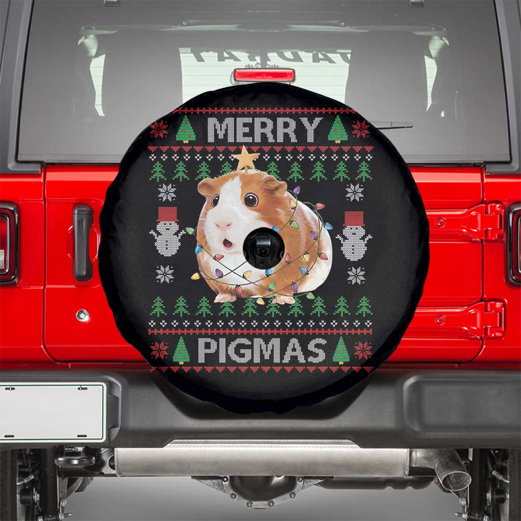 Merry Pigmas Ugly Christmas Spare Tire Cover Guinea Pig Lover - Wonder Print Shop