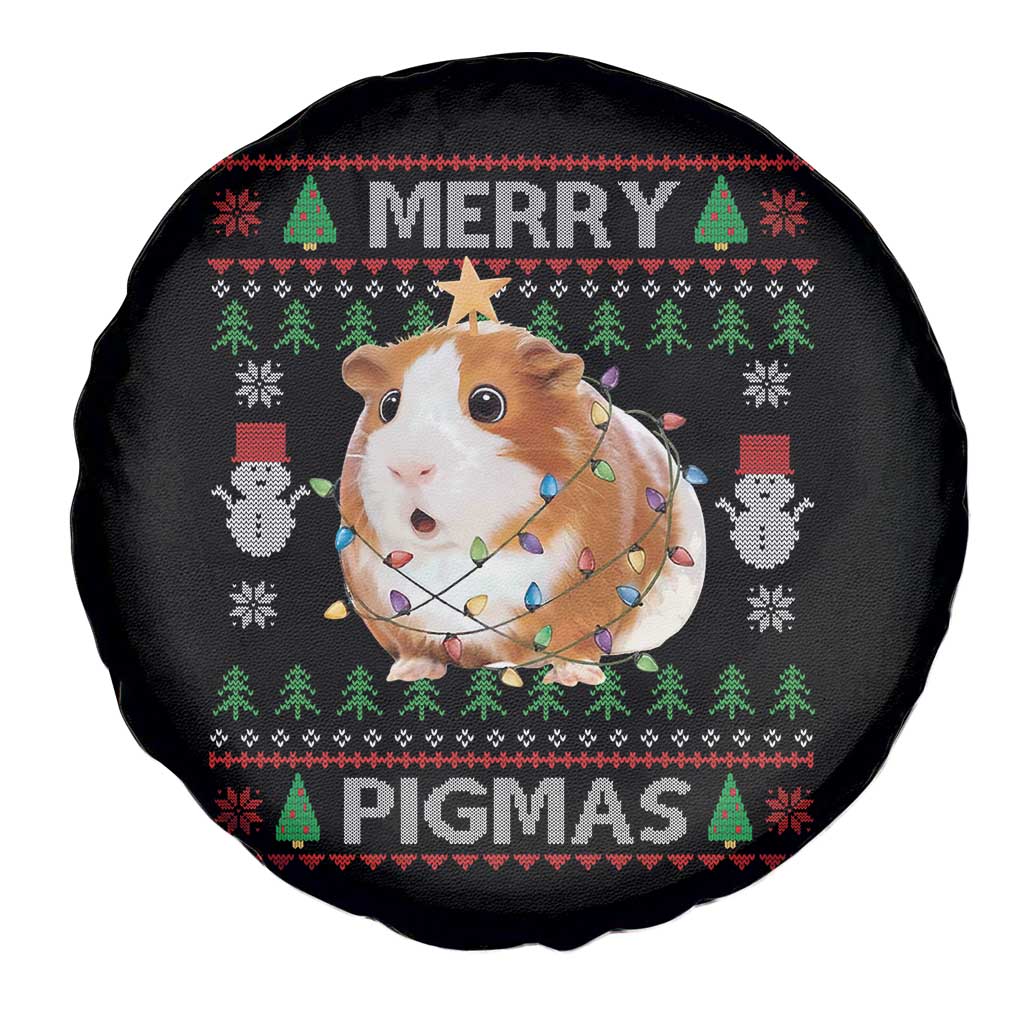 Merry Pigmas Ugly Christmas Spare Tire Cover Guinea Pig Lover - Wonder Print Shop