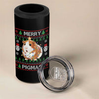 Merry Pigmas Ugly Christmas 4 in 1 Can Cooler Tumbler Guinea Pig Lover - Wonder Print Shop