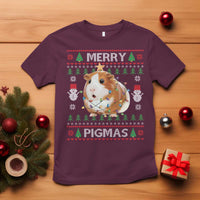 Merry Pigmas Ugly Christmas T Shirt Guinea Pig Lover - Wonder Print Shop