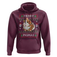 Merry Pigmas Ugly Christmas Hoodie Guinea Pig Lover - Wonder Print Shop