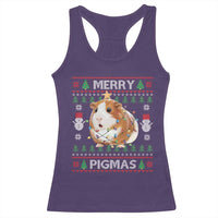 Merry Pigmas Ugly Christmas Racerback Tank Top Guinea Pig Lover - Wonder Print Shop
