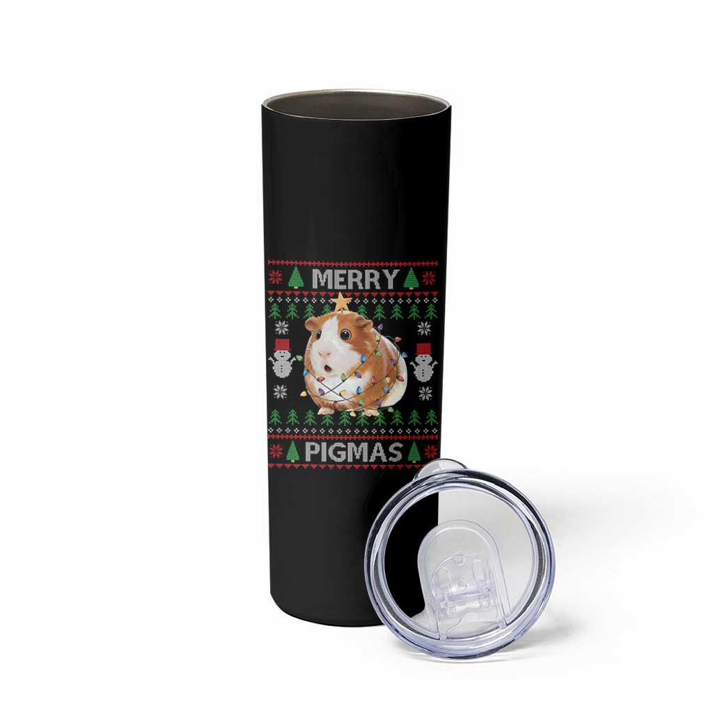 Merry Pigmas Ugly Christmas Skinny Tumbler Guinea Pig Lover - Wonder Print Shop