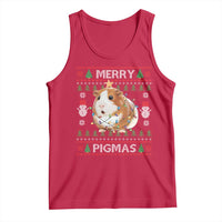 Merry Pigmas Ugly Christmas Tank Top Guinea Pig Lover - Wonder Print Shop