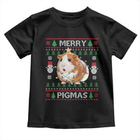 Merry Pigmas Ugly Christmas Toddler T Shirt Guinea Pig Lover - Wonder Print Shop