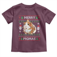 Merry Pigmas Ugly Christmas Toddler T Shirt Guinea Pig Lover - Wonder Print Shop