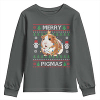 Merry Pigmas Ugly Christmas Youth Sweatshirt Guinea Pig Lover - Wonder Print Shop
