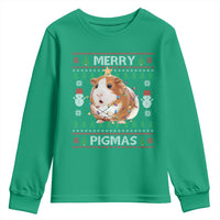 Merry Pigmas Ugly Christmas Youth Sweatshirt Guinea Pig Lover - Wonder Print Shop