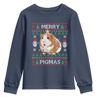 Merry Pigmas Ugly Christmas Youth Sweatshirt Guinea Pig Lover - Wonder Print Shop