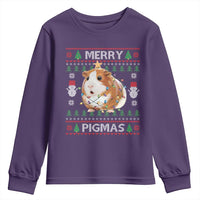 Merry Pigmas Ugly Christmas Youth Sweatshirt Guinea Pig Lover - Wonder Print Shop