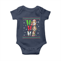 Funny Guinea Pig Ho Ho Ho Ugly Christmas Sweater Baby Onesie Cute Pet Lover - Wonder Print Shop