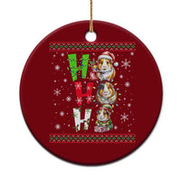 Funny Guinea Pig Ho Ho Ho Ugly Christmas Sweater Ceramic Ornament Cute Pet Lover - Wonder Print Shop