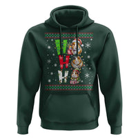 Funny Guinea Pig Ho Ho Ho Ugly Christmas Sweater Hoodie Cute Pet Lover - Wonder Print Shop