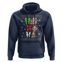 Funny Guinea Pig Ho Ho Ho Ugly Christmas Sweater Hoodie Cute Pet Lover - Wonder Print Shop