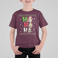 Funny Guinea Pig Ho Ho Ho Ugly Christmas Sweater T Shirt For Kid Cute Pet Lover - Wonder Print Shop