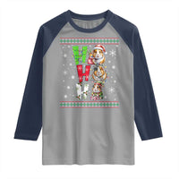 Funny Guinea Pig Ho Ho Ho Ugly Christmas Sweater Raglan Shirt Cute Pet Lover - Wonder Print Shop